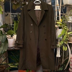 Babaton Dark Olive Trench Coat